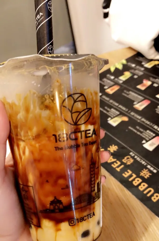 Bubble Tea Au Lait Frais Et Sucre Brun